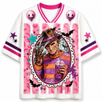 Preppy Horror Bundle Retro Halloween Characters Mesh Jersey