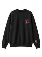 Chaotic Mom Custom Embroided Mama Est Year Witch Legs Broomstick Crewneck Sweatshirt