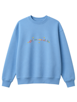 Chaotic Mom Custom Embroided Boy Mama Club Pastel Rainbow Sweatshirt