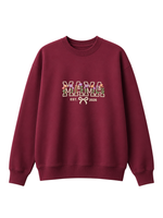Chaotic Mom Custom Embroided Aesthetic Wildflower Mama Ribbon Bow Est Year Sweatshirt