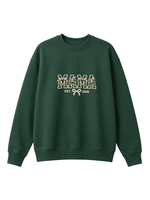 Chaotic Mom Custom Embroided Aesthetic Wildflower Mama Ribbon Bow Est Year Sweatshirt