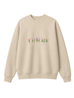 Chaotic Mom Custom Embroided Aesthetic Wildflower Mama Ribbon Bow Est Year Sweatshirt