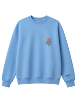 Chaotic Mom Custom Embroided Botanical Grandma Wildflower Bouquet Sweatshirt