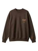 Chaotic Mom Custom Embroided Botanical Grandma Wildflower Bouquet Sweatshirt