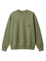 Chaotic Mom Custom Embroided Botanical Grandma Wildflower Bouquet Sweatshirt