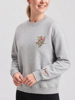 Chaotic Mom Custom Embroided Botanical Grandma Wildflower Bouquet Sweatshirt