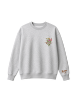 Chaotic Mom Custom Embroided Botanical Grandma Wildflower Bouquet Sweatshirt