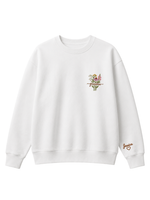 Chaotic Mom Custom Embroided Botanical Grandma Wildflower Bouquet Sweatshirt