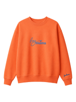 Chaotic Mom Custom Embroided Boy Mama Cursive Script Heart Sweatshirt