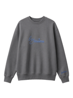 Chaotic Mom Custom Embroided Boy Mama Cursive Script Heart Sweatshirt