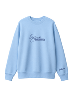 Chaotic Mom Custom Embroided Boy Mama Cursive Script Heart Sweatshirt