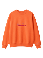 Chaotic Mom Custom Embroided Girl Mama Cursive Script Heart Sweatshirt
