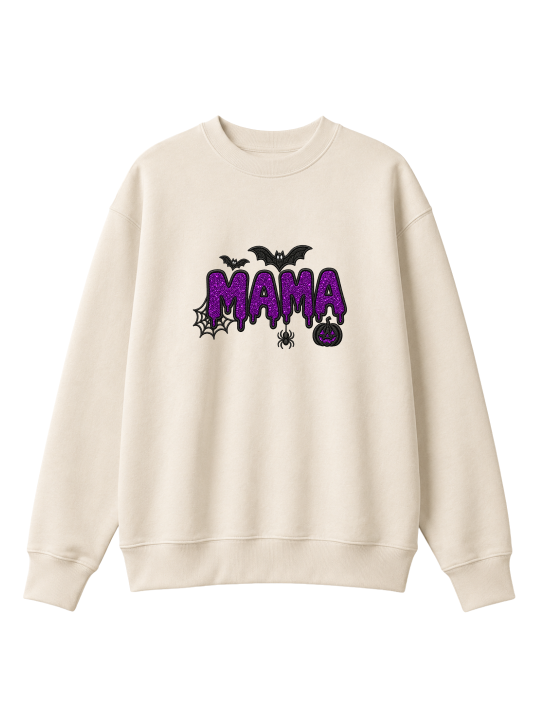 Chaotic Mom Custom Family Role Spooky Halloween Slime Bat Spider Sweatshirt