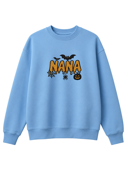 Chaotic Mom Custom Family Role Spooky Halloween Slime Bat Spider Sweatshirt