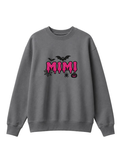 Chaotic Mom Custom Family Role Spooky Halloween Slime Bat Spider Sweatshirt