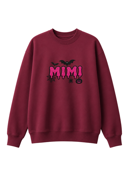 Chaotic Mom Custom Family Role Spooky Halloween Slime Bat Spider Sweatshirt