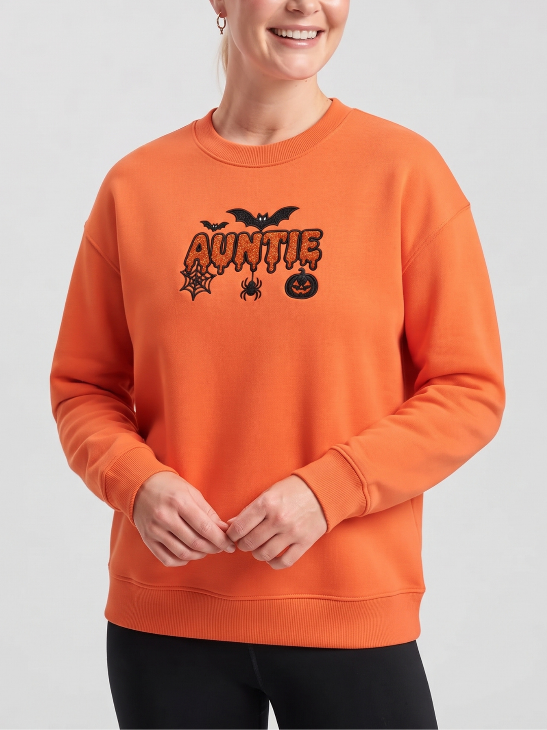 Chaotic Mom Custom Family Role Spooky Halloween Slime Bat Spider Sweatshirt