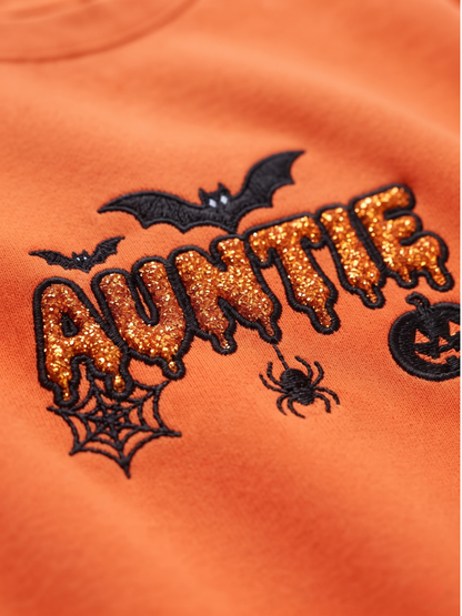 Chaotic Mom Custom Family Role Spooky Halloween Slime Bat Spider Sweatshirt