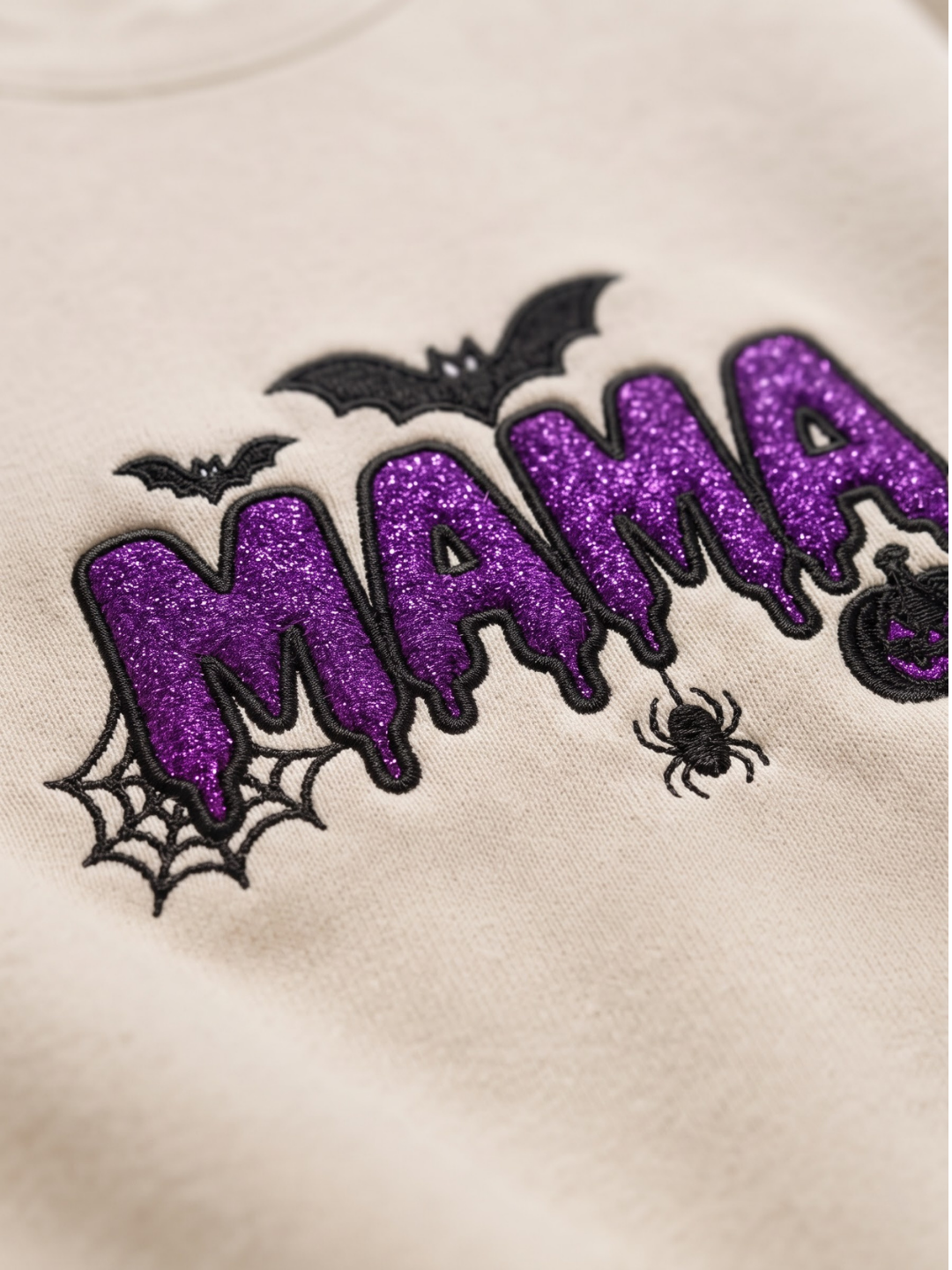 Chaotic Mom Custom Family Role Spooky Halloween Slime Bat Spider Sweatshirt