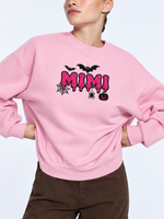 Chaotic Mom Custom Family Role Spooky Halloween Slime Bat Spider Sweatshirt