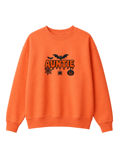 Chaotic Mom Custom Family Role Spooky Halloween Slime Bat Spider Sweatshirt