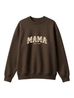Chaotic Mom Embroided Aesthetic Wildflower Mama Est 2026 Sweatshirt