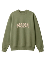 Chaotic Mom Embroided Aesthetic Wildflower Mama Est 2026 Sweatshirt