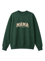 Chaotic Mom Embroided Aesthetic Wildflower Mama Est 2026 Sweatshirt