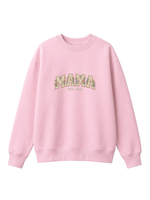 Chaotic Mom Embroided Aesthetic Wildflower Mama Est 2026 Sweatshirt