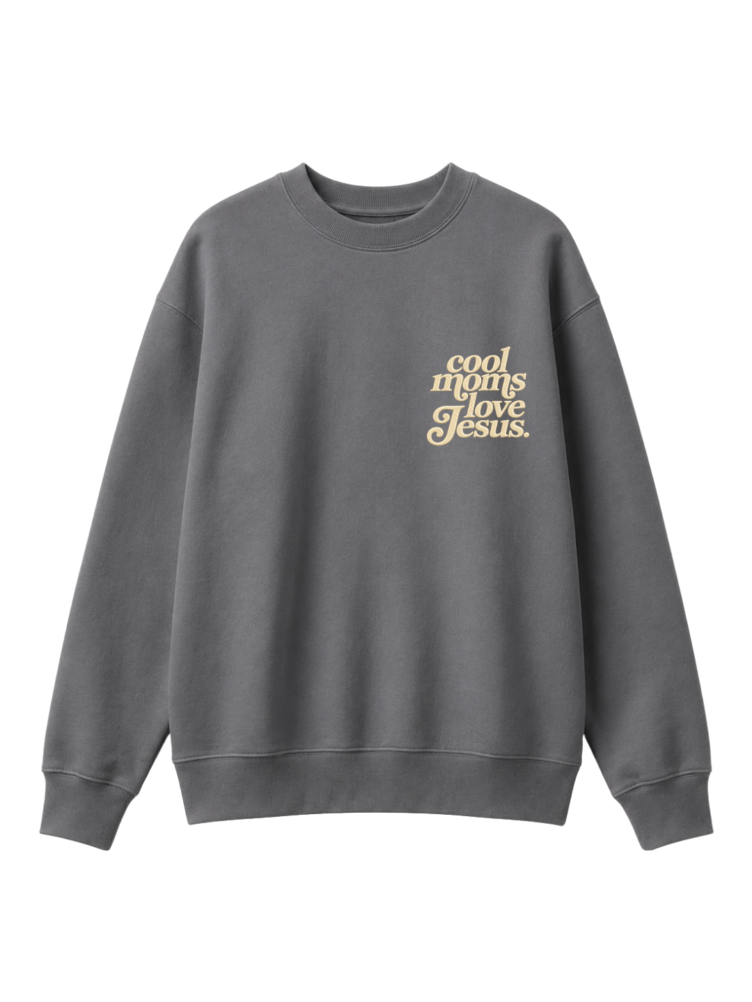 Chaotic Mom Embroided Cool Mom Love Jesus Christian Faith Sweatshirt