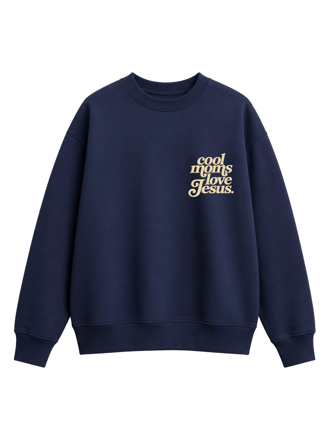 Chaotic Mom Embroided Cool Mom Love Jesus Christian Faith Sweatshirt