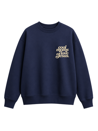 Chaotic Mom Embroided Cool Mom Love Jesus Christian Faith Sweatshirt