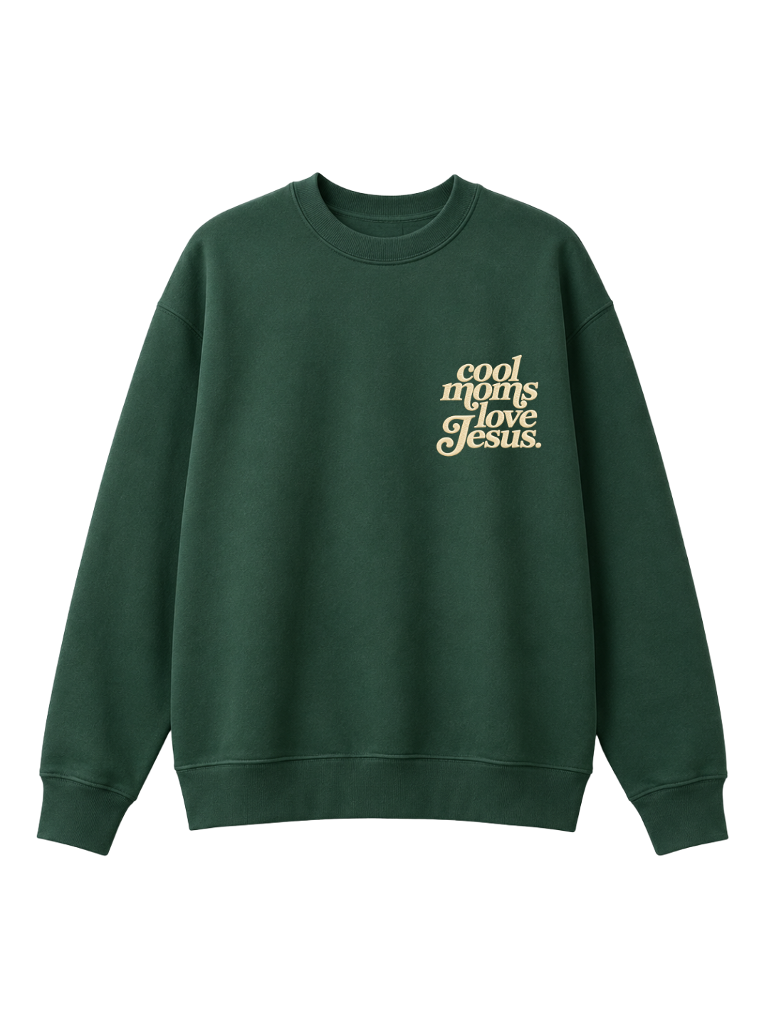 Chaotic Mom Embroided Cool Mom Love Jesus Christian Faith Sweatshirt