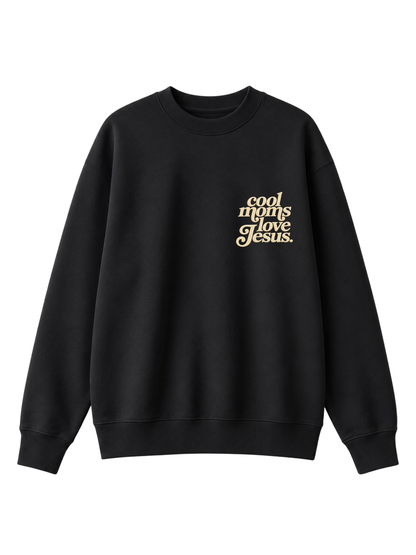 Chaotic Mom Embroided Cool Mom Love Jesus Christian Faith Sweatshirt