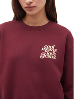 Chaotic Mom Embroided Cool Mom Love Jesus Christian Faith Sweatshirt