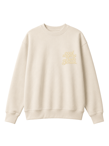 Chaotic Mom Embroided Cool Mom Love Jesus Christian Faith Sweatshirt