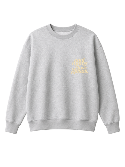 Chaotic Mom Embroided Cool Mom Love Jesus Christian Faith Sweatshirt