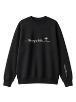 Chaotic Mom Embroided Custom His Way Is Better Christian Faith Cross Sweatshirt