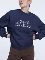 Chaotic Mom Embroided Faith Can Move Mountains Matthew 1720 Christian Sweatshirt