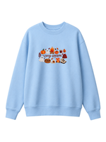 Chaotic Mom Embroided Spooky Fall Cozy Season Campfire Ghost Pumpkin Sweatshirt