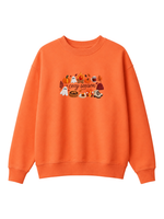 Chaotic Mom Embroided Spooky Fall Cozy Season Campfire Ghost Pumpkin Sweatshirt