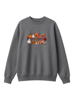 Chaotic Mom Embroided Spooky Fall Cozy Season Campfire Ghost Pumpkin Sweatshirt