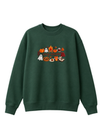 Chaotic Mom Embroided Spooky Fall Cozy Season Campfire Ghost Pumpkin Sweatshirt