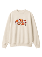 Chaotic Mom Embroided Spooky Fall Cozy Season Campfire Ghost Pumpkin Sweatshirt