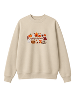 Chaotic Mom Embroided Spooky Fall Cozy Season Campfire Ghost Pumpkin Sweatshirt