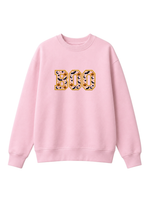 Chaotic Mom Embroided Varsity Chenille Patch Boo Spooky Season Halloween Sweatshirt