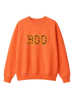 Chaotic Mom Embroided Varsity Chenille Patch Boo Spooky Season Halloween Sweatshirt