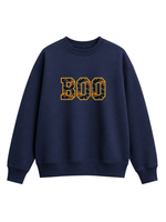 Chaotic Mom Embroided Varsity Chenille Patch Boo Spooky Season Halloween Sweatshirt
