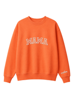 Chaotic Mom Embroided Varsity Mama Custom Crewneck Sweatshirt