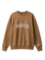 Chaotic Mom Embroided Varsity Mama Custom Crewneck Sweatshirt